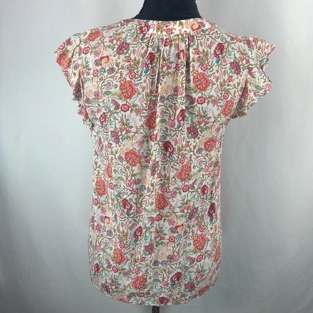 Kenar Floral Printed Flowy Blouse - Picture 4 of 7